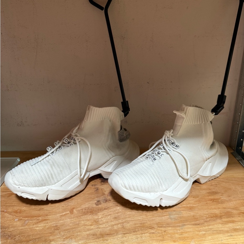 Stylish White High-Top Sneakers